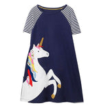 Toddler Dresses for Girls Clothes 2019 Brand Cotton Casual Princess Dress Unicorn Kids Dresses Children Clothing Baby Girl Dress
