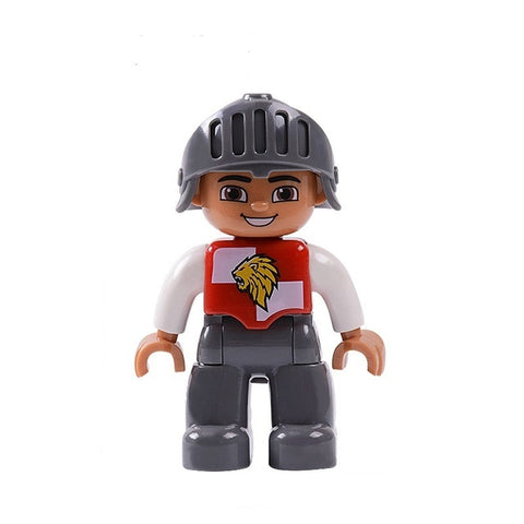 Single Sale Big Size Pirate soldier Pilot Building Blocks Character Compatible With Legoingly Duplo Figures Toys For Baby Kids