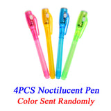 A4 Drawing Board Writing Magic Pen Educational Toy Draw Light Russian Language Kid With Night Noctilucent In Dark Children Funny