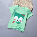 [Unini-yun]Fashion Cotton Spaceship Boys Girls T-Shirts Children Kids Cartoon Print T shirts Baby Child Tops Clothing Tee 6M-7T