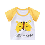 [Unini-yun]Fashion Cotton Spaceship Boys Girls T-Shirts Children Kids Cartoon Print T shirts Baby Child Tops Clothing Tee 6M-7T
