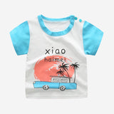 [Unini-yun]Fashion Cotton Spaceship Boys Girls T-Shirts Children Kids Cartoon Print T shirts Baby Child Tops Clothing Tee 6M-7T