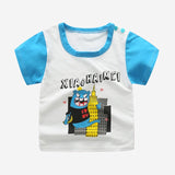 [Unini-yun]Fashion Cotton Spaceship Boys Girls T-Shirts Children Kids Cartoon Print T shirts Baby Child Tops Clothing Tee 6M-7T