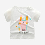 [Unini-yun]Fashion Cotton Spaceship Boys Girls T-Shirts Children Kids Cartoon Print T shirts Baby Child Tops Clothing Tee 6M-7T