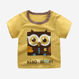 [Unini-yun]Fashion Cotton Spaceship Boys Girls T-Shirts Children Kids Cartoon Print T shirts Baby Child Tops Clothing Tee 6M-7T