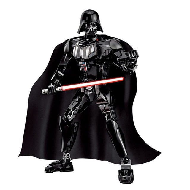 Star Wars Buildable Figure Building Block Stormtrooper Darth Vader Kylo Ren Chewbacca Boba Jango Fett Action Figure Toy For Kids