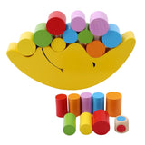 Baby Early Learning Toy Wood Moon Balancing Educational Toys Building Blocks Kids Children Balancing Toy