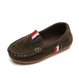 Spring Autumn Kids Flock PU Leather Casual Shoes Boys Loafers All Sizes 21-36 Boys Slip-on Soft Breathable Shoes 7HV0736