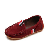 Spring Autumn Kids Flock PU Leather Casual Shoes Boys Loafers All Sizes 21-36 Boys Slip-on Soft Breathable Shoes 7HV0736