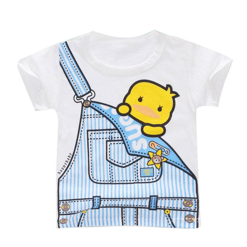 Girls T shirt Print Cartoon Kids Clothing New 2019 Summer Fashion Children Girl Short Sleeve Cotton T shirts For Boys