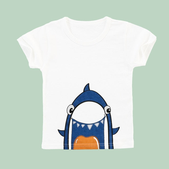 Girls T shirt Print Cartoon Kids Clothing New 2019 Summer Fashion Children Girl Short Sleeve Cotton T shirts For Boys