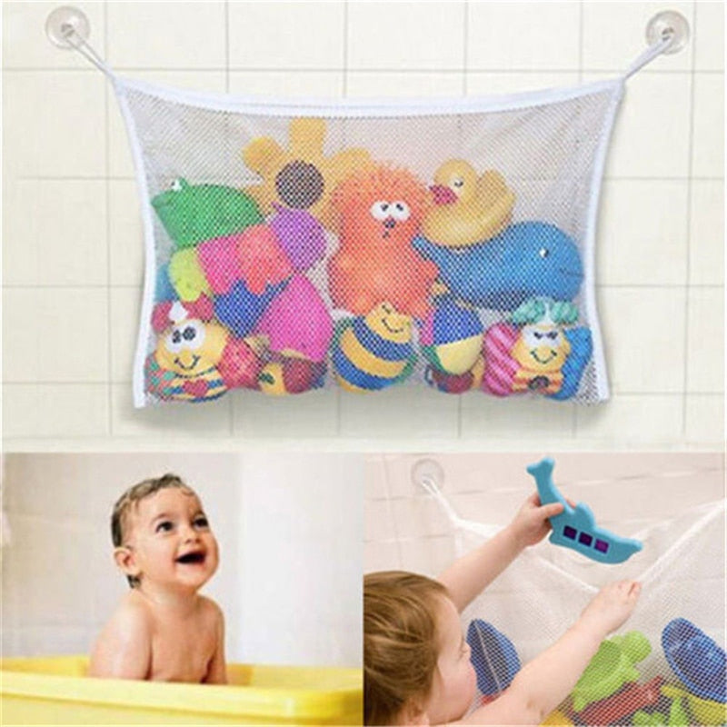 Baby Toy Mesh Bag Bath Bathtub Doll Organizer Suction Bathroom Bath Toy Stuff Net Baby Kids Bath Bathtub Toy Bath Game Bag Kids