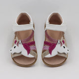 TipsieToes Top Brand Unicorns Soft Leather In Summer New Girls Children Barefoot Shoes Kids  Sandals