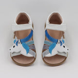 TipsieToes Top Brand Unicorns Soft Leather In Summer New Girls Children Barefoot Shoes Kids  Sandals