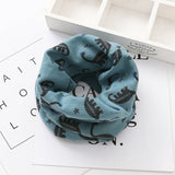 Fashion Cotton Baby Boys Scarf Autumn Winter Boys O Ring Scarf Kids Collar Bibs Children Neckerchief Scarves Baby Boy Stuff