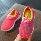 Summer Boys Girls Running Shoes Kids Sneakers For Mesh Breathable Children Sports Shoes Shock Absorption Soft Rubber Sole School