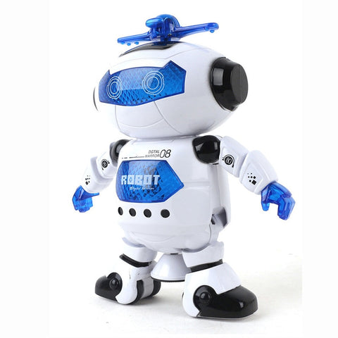 Hot 360 Space Rotating Smart Dance Astronaut Robot Music LED Light Electronic Walking Funny Toys for Kids Children Birthday Gift