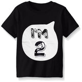 Summer Baby Boys T-shirt For Girl Tops White Black 1 2 3 4 Years Birthday Outfits Kids Tees Shirt Tops Children Shirts Clothing