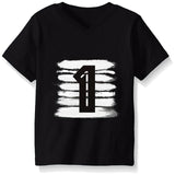 Summer Baby Boys T-shirt For Girl Tops White Black 1 2 3 4 Years Birthday Outfits Kids Tees Shirt Tops Children Shirts Clothing