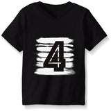 Summer Baby Boys T-shirt For Girl Tops White Black 1 2 3 4 Years Birthday Outfits Kids Tees Shirt Tops Children Shirts Clothing