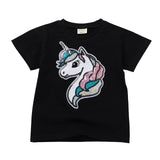 Baby Boys Girls Dinosaur T Shirt Captain America Summer Letters Tops Toddler Kids Spider Man Shield Tees Unicorn Casual Clothing