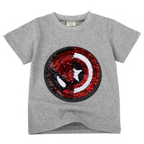 Baby Boys Girls Dinosaur T Shirt Captain America Summer Letters Tops Toddler Kids Spider Man Shield Tees Unicorn Casual Clothing