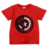 Baby Boys Girls Dinosaur T Shirt Captain America Summer Letters Tops Toddler Kids Spider Man Shield Tees Unicorn Casual Clothing