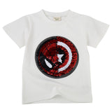 Baby Boys Girls Dinosaur T Shirt Captain America Summer Letters Tops Toddler Kids Spider Man Shield Tees Unicorn Casual Clothing