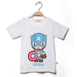 Baby Boys Girls Dinosaur T Shirt Captain America Summer Letters Tops Toddler Kids Spider Man Shield Tees Unicorn Casual Clothing