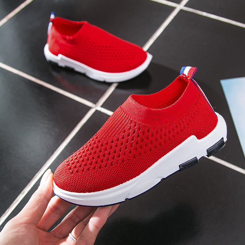 Kids Sneakers Running Children Shoes Breathable Knit Socks Sneakers Outdoors Soft Casual Shoe Boys Girl Kids Sneakers
