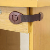 5pcs Baby Safety Drawer and Cabinet Lock Kids Proof Child Door Locks White Brown Cheap Stuff Newborn Protection Products