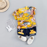Hot Baby Boys Clothing Sets Brand Cartoon Bear Children Summer Boys Girl Clothes Kids Set Cotton T-shit + Short Pants
